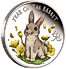 2023 1/2 oz Tuvalu Lunar Baby Rabbit Silver Coin thumbnail