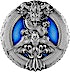 Chad Silver Peace Symbol - Dragon and Eagle - 3 oz thumbnail