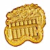 Chad Silver Fortune Symbols Series 2023 - Chinese Dragon Abacus - Gold Plated Finished - 1 oz thumbnail