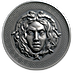 2019 3 oz Cameroon Medusa Antique-Finished Silver Coin thumbnail