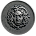 2019 3 oz Cameroon Medusa Antique-Finished Silver Coin thumbnail