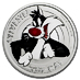 2018 1/2 oz Tuvalu Looney Tunes Sylvester Silver Coin thumbnail