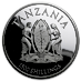2 oz Tanzania Black Panther Silver Coin (With Box and Certificate of Authenticity) thumbnail