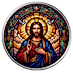 1 oz Scottsdale Mint Iridescent Colored Jesus Silver Proof Round thumbnail