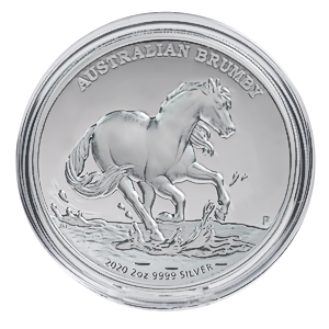 2020 2 oz Australian Silver Brumby Proof High-Relief Coin