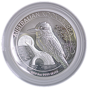 2019 5 oz Australian Kookaburra High-Relief Proof Silver Bullion Coin
