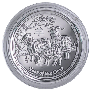 2015 1 oz Australian Lunar Series Proof High Relief Silver Bullion Coin With Box and COA