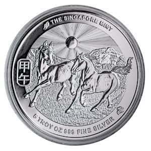 2014 5 oz Singapore Mint Lunar Series 