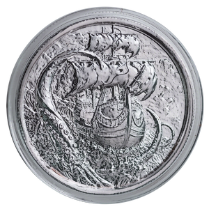 2 oz The Kraken Silver Round (Pre-Owned in Good Condition)