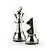 Degussa 32-Piece Silver Chess Set thumbnail