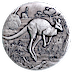 2016 2 oz Australian Kangaroo Antique-Finished Silver Bullion Coin (Pre-Owned in Good Condition) thumbnail