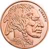 1 AVDP oz Buffalo Copper Round 1 AVDP oz Buffalo Copper Round