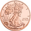1 AVDP oz Walking Liberty Copper Round 1 AVDP oz Walking Liberty Copper Round