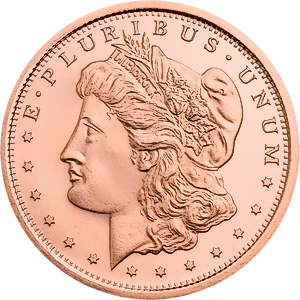 1 AVDP oz Morgan Copper Round