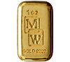 1 oz Morris and Watson Cast Gold Bullion Bar 1 oz Morris and Watson Cast Gold Bullion Bar