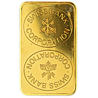 Swiss Bank Corporation Gold Bars (Circulated in good condition) Swiss Bank Corporation Gold Bars (Circulated in good condition)