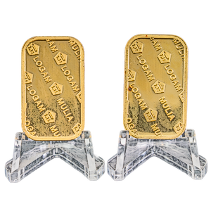 2 pcs of 25 gram Logam Mulia Gold Bars – Total 50 grams Gold (Pre-Owned in Good Condition)