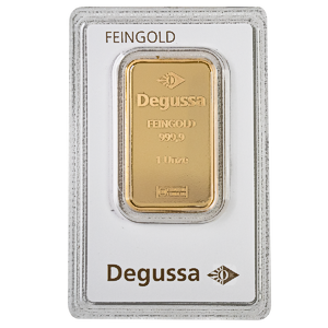 1 oz Degussa Gold Bullion Bar