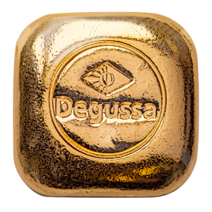 1 oz Degussa Cast Gold Bullion Bar