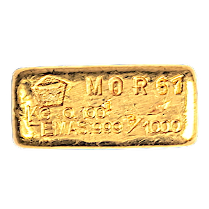 100 Gram Logam Mulia Cast Gold Bullion Bar
