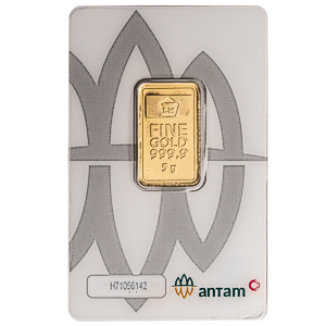 5 Gram Logam Mulia Gold Bullion Bar