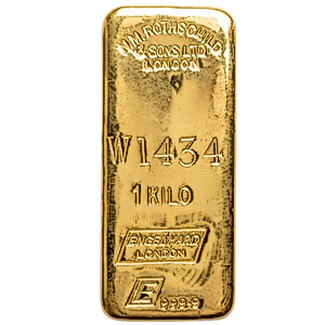 1 Kilogram N M Rothschild and Sons Ltd Gold Bullion Bar