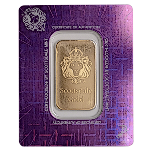 1 oz Scottsdale Mint Gold Bullion Bar