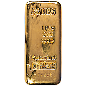 1 Kilogram UBS Cast Gold Bullion Bar
