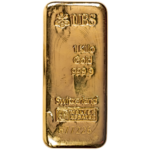 1 Kilogram UBS Cast Gold Bullion Bar