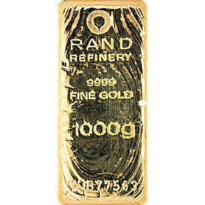 1 Kilogram Rand Refinery Gold Bullion Bar