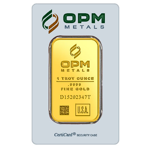 1 oz OPM Gold Bullion Bar