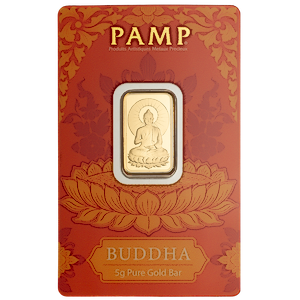 5 Gram PAMP Swiss Buddha Gold Proof Bar