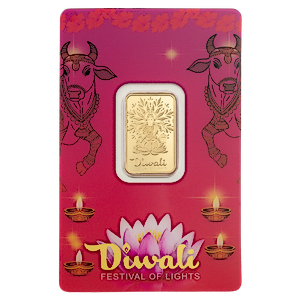 5 Gram PAMP Swiss Diwali Lakshmi & The Sacred Cow Gold Proof Bar