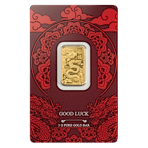 2025 5 Gram PAMP Swiss Good Luck Gold Bullion Bar - Dragon