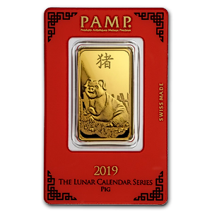 2019 1 oz PAMP Lunar Series 