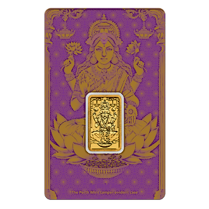 2025 5 Gram Perth Mint Diwali Lakshmi Gold Bullion Bar