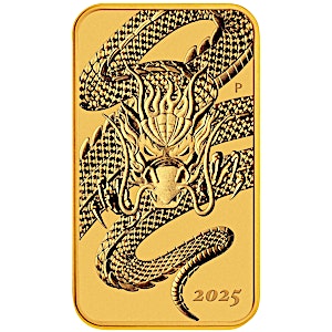 2025 1 oz Perth Mint Gold Dragon Bullion Bar