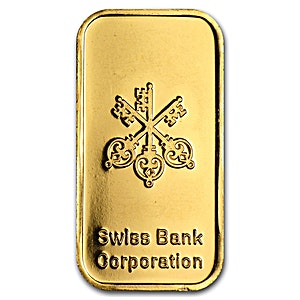 1/3 oz UBS Swiss Gold Bullion Bar (Pre-Owned in Good Condition)