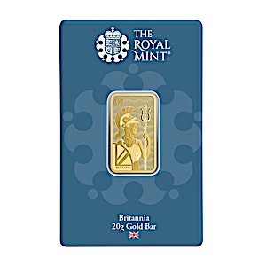 20 Gram United Kingdom Gold Britannia Bullion Bar