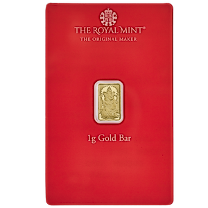 1 Gram Royal Mint Gold Ganesh Bullion Bar