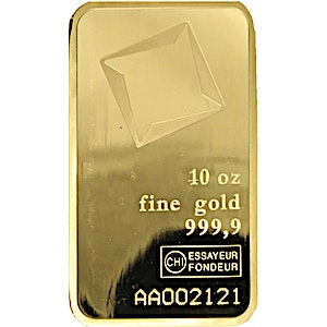 10 oz Valcambi Swiss Gold Bullion Bar