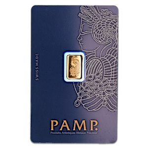 1 Gram PAMP Swiss Gold Bullion Bar (Pre-Owned in Good Condition)