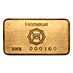 1 oz Heraeus Republic National Bank of New York Gold Bullion Bar thumbnail