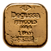1 oz Degussa Cast Gold Bullion Bar thumbnail