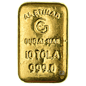 10 Tola Al Etihad Cast Gold Bullion Bar