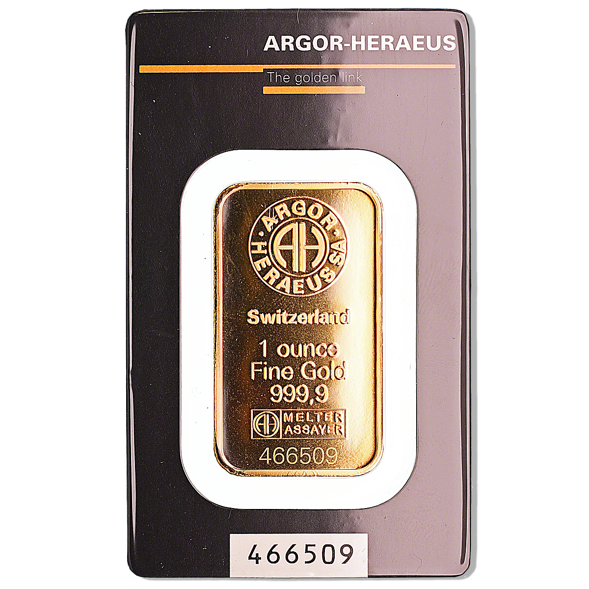 Buy 1 oz ArgorHeraeus Swiss Gold Bullion Bar