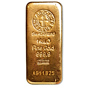 1 Kilogram Argor-Heraeus Swiss Gold Bullion Bar