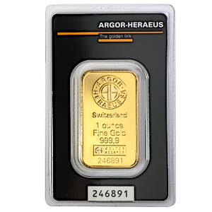 1 oz Argor-Heraeus Kinebar Gold Bullion Bar