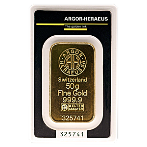 Argor-Heraeus Gold Bar - 50 g