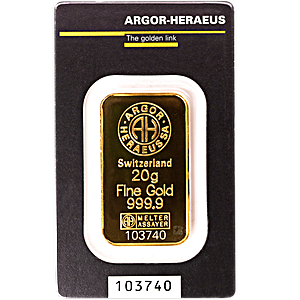 Argor-Heraeus Gold KineBar - 20 g